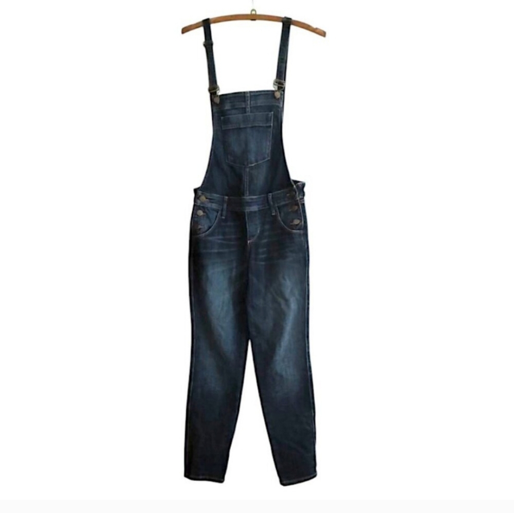 GUESS Y2K Slim Fit Dark Wash Denim Overalls Size 24